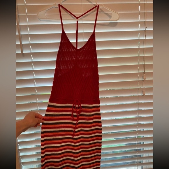 *NWT* Candie’s Red Crochet Woven Mini Dress - Picture 10 of 12